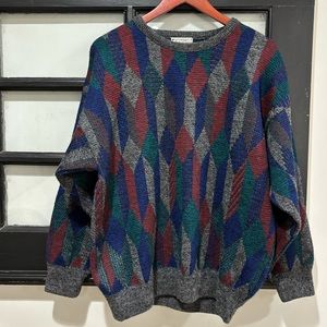 Far Horizons Vintage Wool Sweater Australian 90s 80s Casual Mens Size Medium